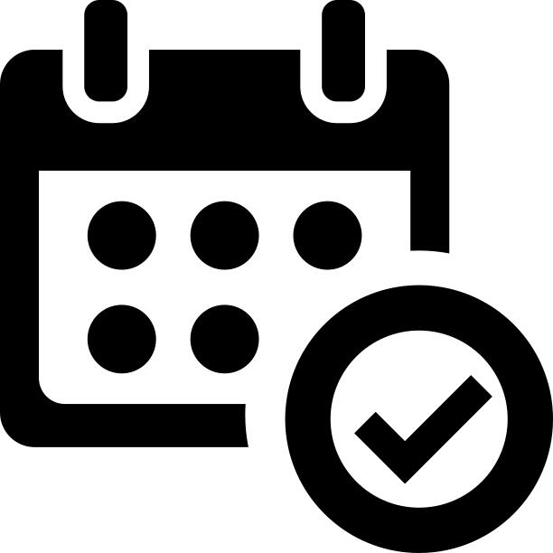 Verified calendar interface symbol