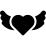 Heart wings