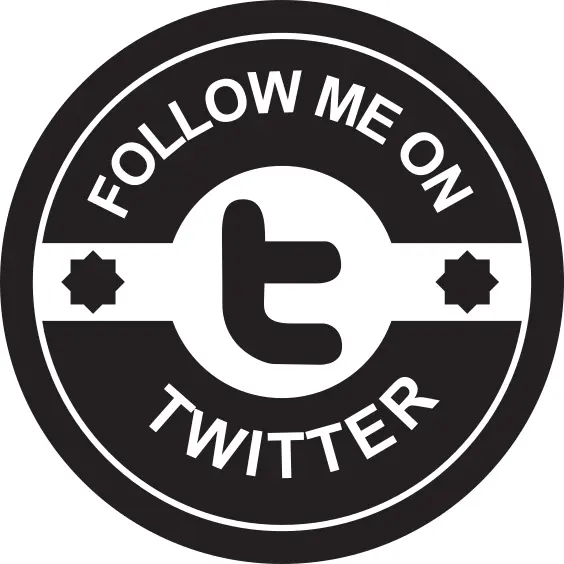 Follow me on Twitter social badge