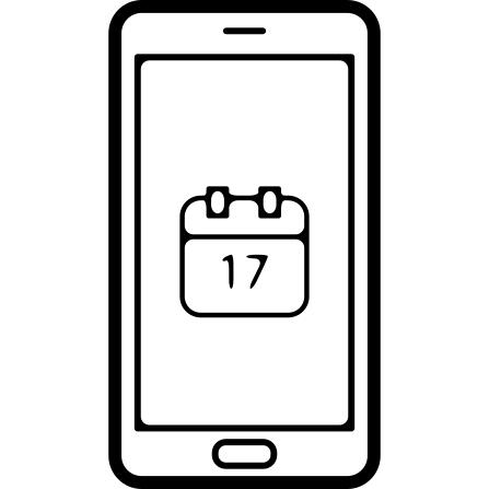 手机屏幕与日历页面在第17天