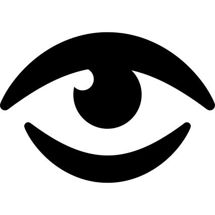 Eye looking up