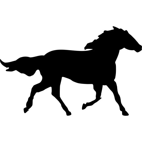 Horse black shape