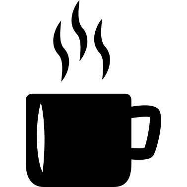 Cup with hot drink