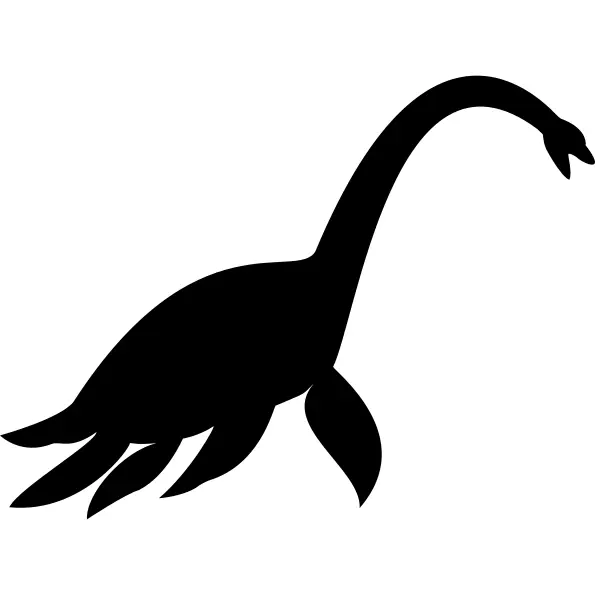 Elasmosaurus dinosaur shape