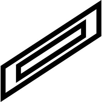 Rectangles rotated outlines, print products