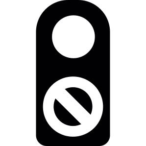Door hang sign