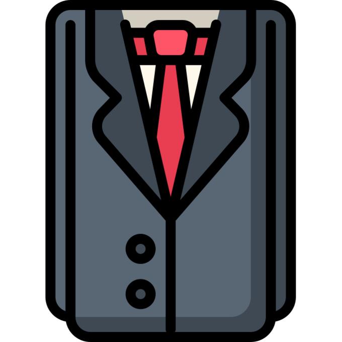 Suit and tie