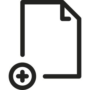 File with Plus Symbol