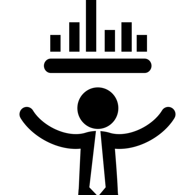 与stats酒吧图表的商人