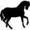 Horse black side shape