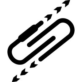 Electronic circuit detail of curved lines and arrows