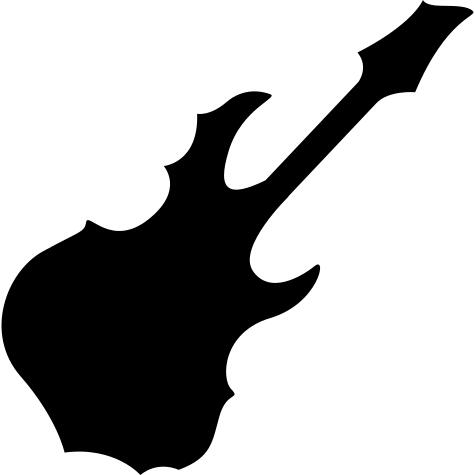 Electric guitar for heavy rock music