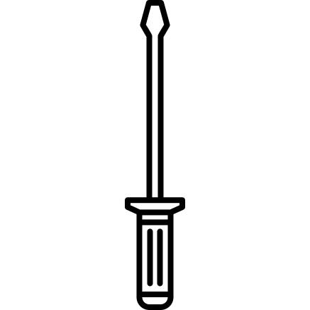Screwdriver Pointing Up