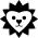 Heart shaped lion face