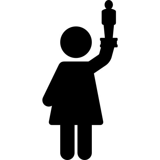 Woman Holding Oscar