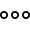 Three dots ellipsis