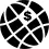 Earth grid with dollar sign rotated to left