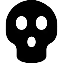 万圣节黑色头骨