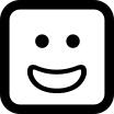 Smiling square face