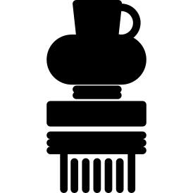 Museum jar on a pillar