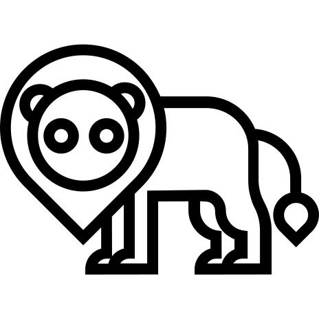 Lion facing Left