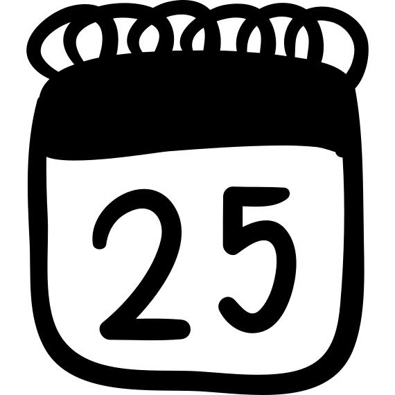 第25天的日历