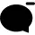 Talk oval bubble with minus sign