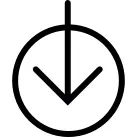 Down Arrow in a circle
