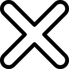 Cross mark