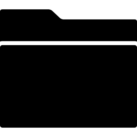 Folder black symbol