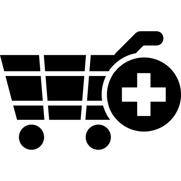 Add shopping cart e commerce interface symbol