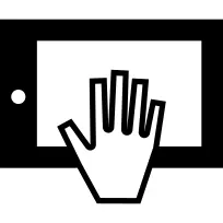 Ipad用手触摸屏幕