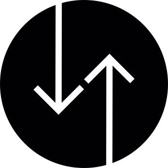 Up and down arrow Circular Button