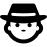 Man face with hat