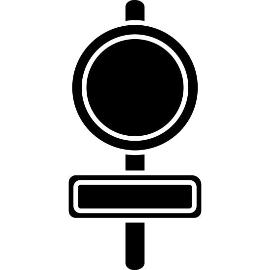 Traffic signals on a pole