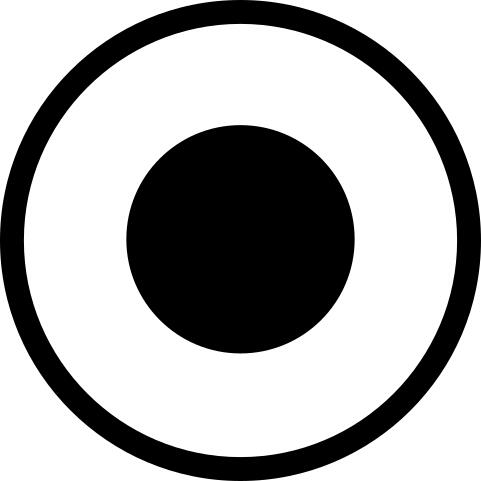 Atom circular symbol of circles