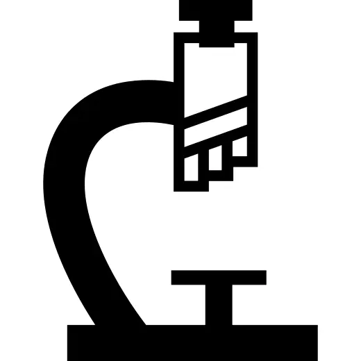 显微镜科学工具侧视图