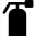 Fire extinguisher black tool shape