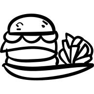 汉堡和薯条