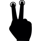 Press with two fingers