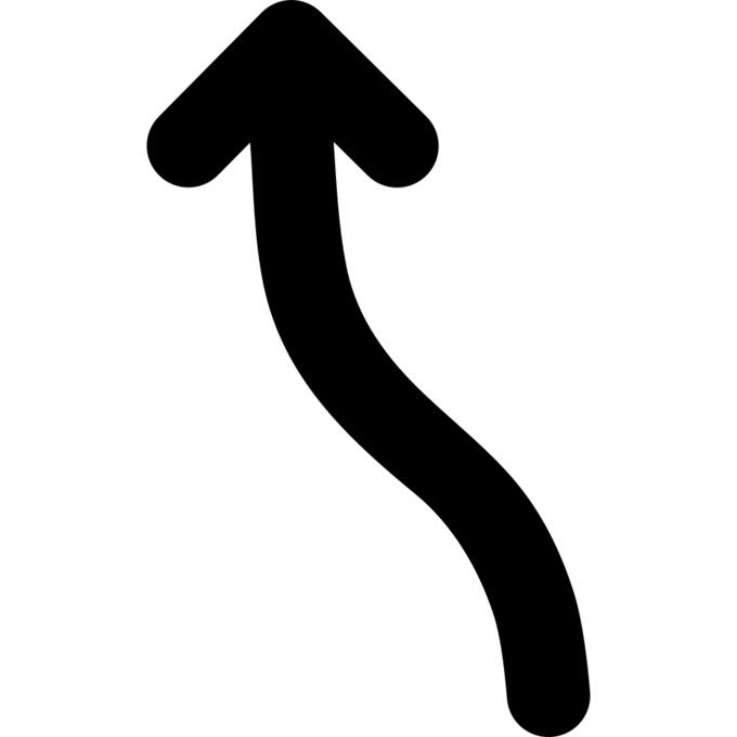 箭头波向上