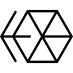 Hexagon with Left Arrow