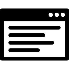 Website with Text
