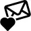 Love letter with heart