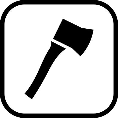 Lumberjack sign