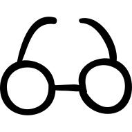 Circular eyeglasses hand drawn tool