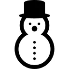 Winter snowman
