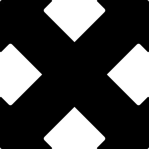 Arrows cross pointing four directions