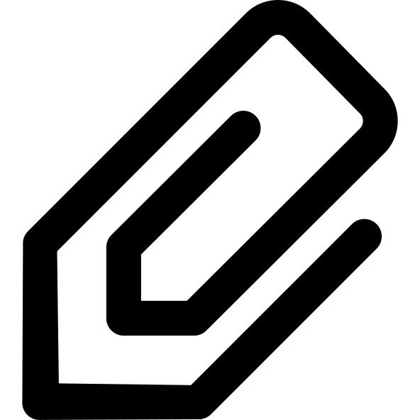 Paperclip in diagonal position