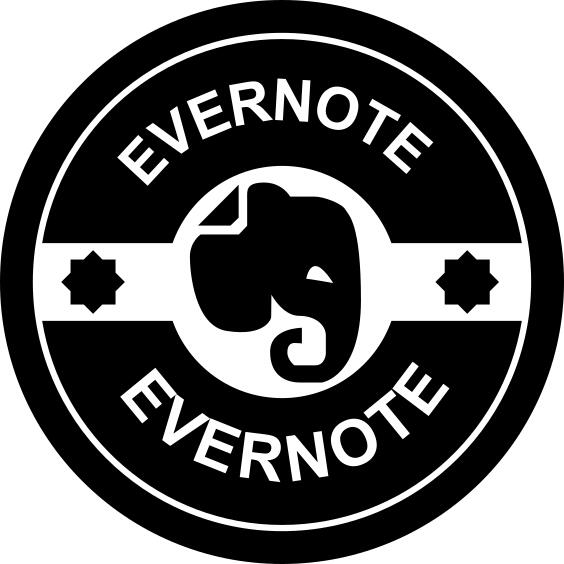Evernote retro badge
